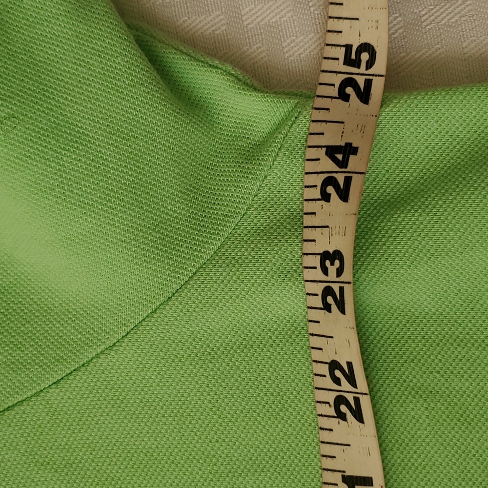 Polo men neon green pullover shirt size 2X slim fit - Picture 6 of 15